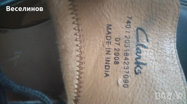 Маркови обувки номер 45 Clarks, напаравени в Индия, снимка 6 - Официални обувки - 37740545