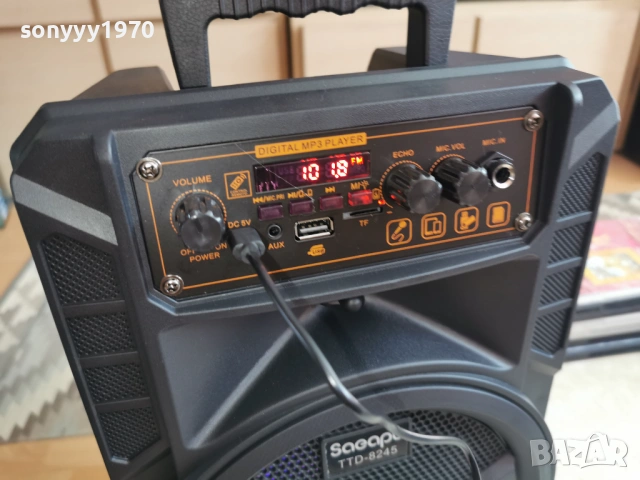 ТОНКОЛОНА С МИКРОФОН И ДИСТАНЦИОННО 0404261903, снимка 2 - Bluetooth тонколони - 54091897