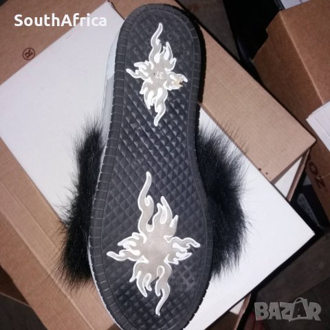Обувки с естествен пух-Нови!, снимка 2 - Дамски ежедневни обувки - 29515651