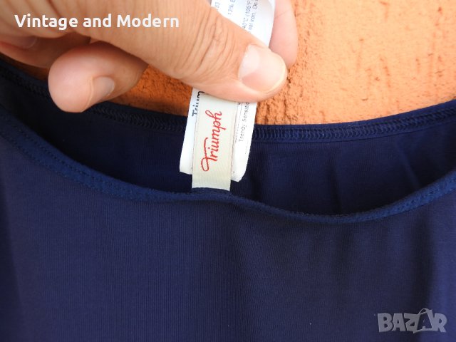 Triumph Trendy Sensation Shirt син топ стягащо бельо (L), снимка 5 - Бельо - 37785581