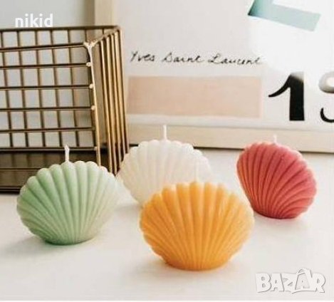 3D Затворена мида 2 размера силиконов молд форма калъп фондан свещ гипс сапун, снимка 3 - Форми - 37022620