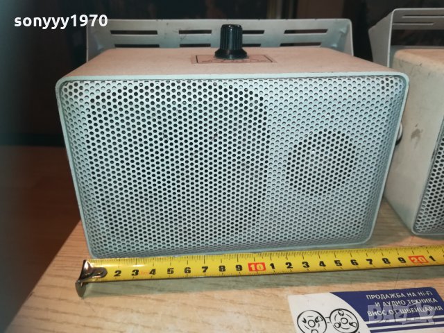 monacor eul-10/ws 2-way pa speakers-100v audio 2бр внос france, снимка 5 - Тонколони - 30315118