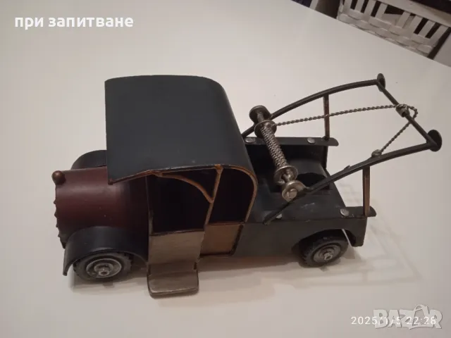 Стар метален мотоциклет и пикап пътна помощ, за декорация, големи, снимка 18 - Колекции - 48563310