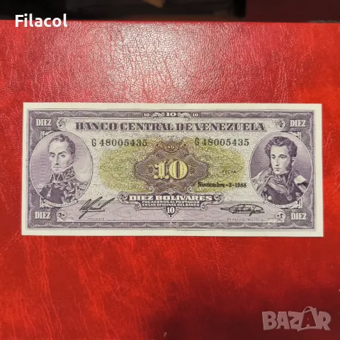 Венецуела 10 боливара 1988 UNC