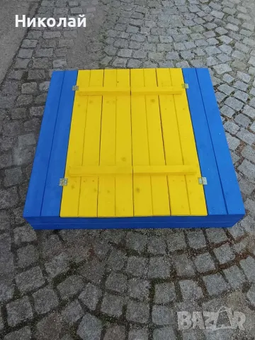 Детски пясъчник със сгъваеми скамейки и пясъчници за момиче момче игри за двор градина, снимка 7 - Пластелини, моделини и пясъци - 49743567