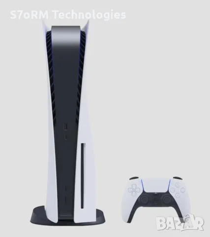 PS5 Disc Edition + 2 DualSense + 500GB SSD + огромна библиотека от игри