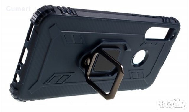  Huawei Y6p Удароустойчив гръб с метален пръстен , снимка 6 - Калъфи, кейсове - 30304654