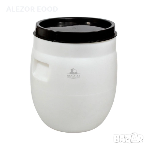 Бидон 23 л с широко гърло, бял