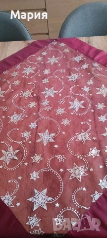 Новогодишни покривки за маса 2 броя, снимка 3 - Покривки за маси - 52584126