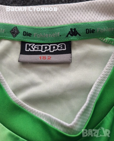 Боруся Мьонхенгладбах / Borussia Monhengladbach Kappa 2017-18 away shirt - за ръст 152см. , снимка 4 - Фен артикули - 54331805