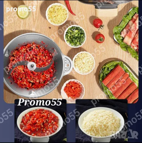 Професионален Електрически Чопър Месомелачка 2L. 1200W, снимка 8 - Чопъри и пасатори - 47530328