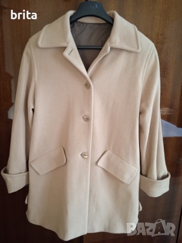 Вълнено Палто Бежово, снимка 9 - Палта, манта - 39065033