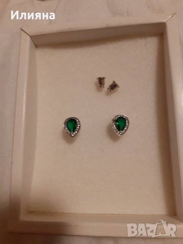 Кристали Сваровски обеци, снимка 4 - Обеци - 35614544