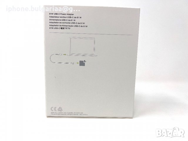  Зарядно Apple MacBook Air, Pro USB C 61W, снимка 7 - Кабели и адаптери - 37530195