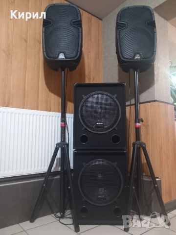 Тонколони 12инча инча,буфери 15 инча.. стъпало,миксер,конзола, снимка 1