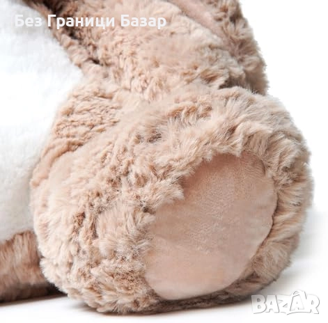 Нов Мек плюшен заек 50см – играчка за гушкане, подарък за деца и възрастни, снимка 4 - Плюшени играчки - 51761077