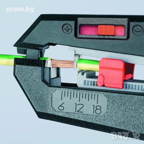 KNIPEX Клещи автоматични за сваляне на изолация, оголване на кабели KNIPEX 12 62 180, 0,2-6,0 mm², снимка 4 - Клещи - 39151625