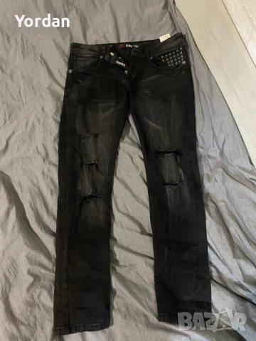 Мъжки накъсани дънки, снимка 4 - Дънки - 54350581