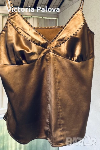 Модерен “карамелен” топ/потник, снимка 12 - Корсети, бюстиета, топове - 28694597