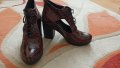 Кафеви обувки , снимка 1 - Дамски обувки на ток - 36688825