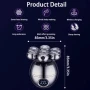 НОВА RQ8870 Самобръсначка за мъже 5 в 1, сухо и мокро USB C, Акумулаторна IPX5 Водоустойчива, снимка 7
