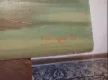 Голяма картина с маслени бои и подпис , снимка 2