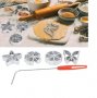 ПРОМО !!! Дамги розети 4 вида форми метални за направа на сладки десерт на Созопол, снимка 9