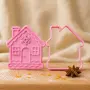 Джинджифилова къщичка – коледни формички за сладки, резец и щампа, снимка 2