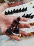 7 см цар. стари фигури за шах 32 броя, дърво, снимка 3
