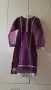 Традиционна индийска курта (kurta) в наситен лилав/винен цвят с елегантни златни акценти., снимка 4