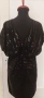 Къса рокля или туника с пайети,  черна, размер 14, снимка 1
