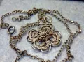 СТАРИННА ФИЛИГРАННА СРЕБЪРНА ВИСУЛКА със СТАРА МАРКОВА СРЕБЪРНА ВЕРИЖКА СРЕБРО 830 на MINERVA 26421, снимка 12