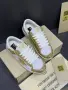 Golden Goose Дамски Бели Маратонки Със Златен Глитер👟Дамски Спортни Обувки GGDB Код E98, снимка 3