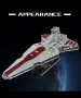 Нов Mould King 21074 Star Plan Republic Attack Cruiser Сглобяем конструктор / Колекционерски модел, снимка 3