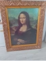 Италианска репродукция на Мона Лиза с меден обков ,размер 70/90 , снимка 2