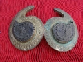 ВЪЗРОЖДЕНСКИ КОВАНИ ПАФТИ СРЕБРО САЧАН РОГ , снимка 2