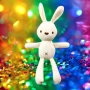 🎀🐰 **Мило Бяло Зайче - Вашият Перфектен Подарък! ** 🐰🎀 плюшена играчка, снимка 1
