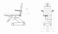 Стол за педикюр SWOP - S503 B-LIGHT (3 мотора) 192 х 56/82,5 х 60/110 см- бял/тъмно сив с LED светли, снимка 9