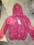розово детско яке със цип и качулката, пролетно есенно. , снимка 1