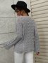 Дамски свободен пуловер с кръгло деколте, 3цвята - 023, снимка 15
