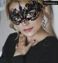 27 остър връх домино черна бяла маска дантела за лице очи маскарад парти бал, снимка 3