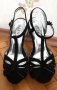 Лот от дамски черни сандали и розови ниски обувки тип балерини , снимка 2