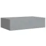 vidaXL Стенни рафтове с чекмеджета, 2 бр, сиви, 40x23,5x10 см, МДФ, снимка 6