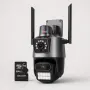 Двойна Smart WiFi безжична IP 6MPX камера 15108 + Подарък Карта памет HIKSEMI NEO 64GB 24369, снимка 3