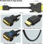 Benfei двупосочен HDMI към DVI адаптерен кабел (DVI-D 24+1 мъжки към HDMI мъжки високоскоростен 1080, снимка 3