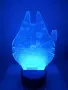 Star Wars Millennium Falcon 3d лампа настолна RGB, снимка 8