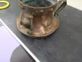 Голям старинен меден/бакърен съд, снимка 11