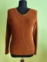 Елегантна дамска блуза в кафяво размер L , снимка 1