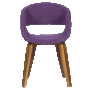 Дизайнерско кресло-трапезен стол с тапицерия-лилав,син,зелен,кафяв,сив,черен цвят дамаска, снимка 3