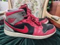 оригинални Nike Air Jordan 1 Mid Fire Red Cement, снимка 3